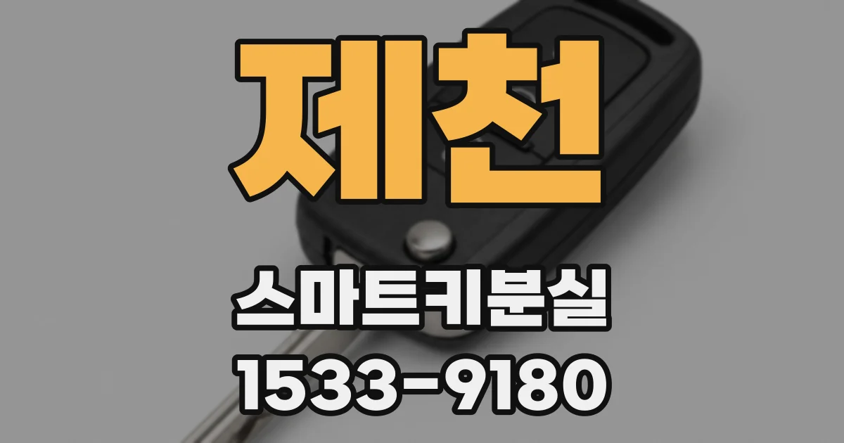 제천 스마트키분실