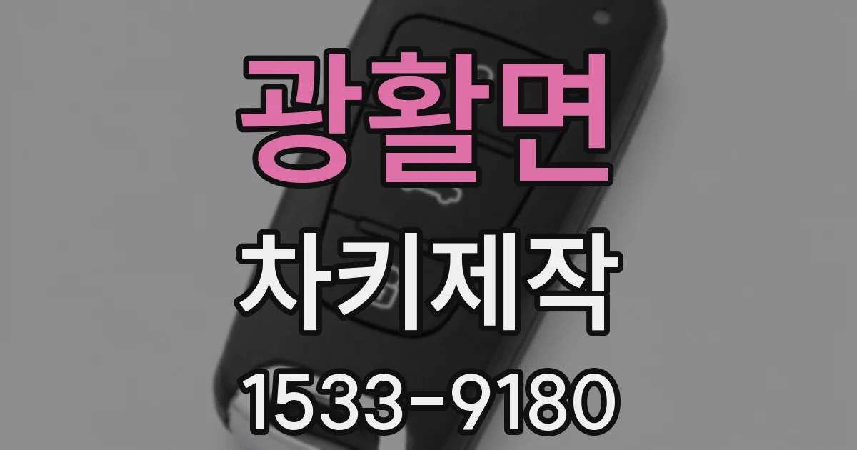 광활면 차키제작
