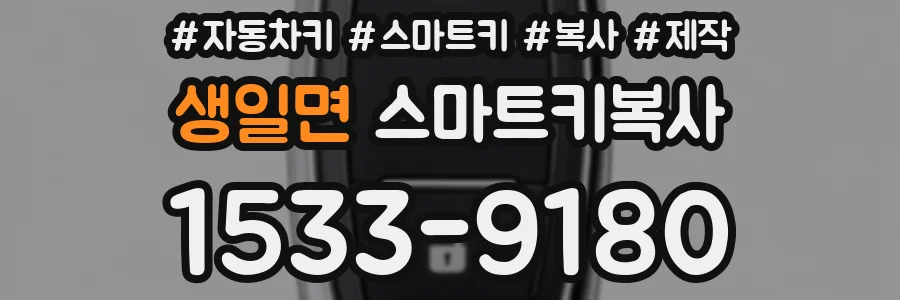 생일면 스마트키복사