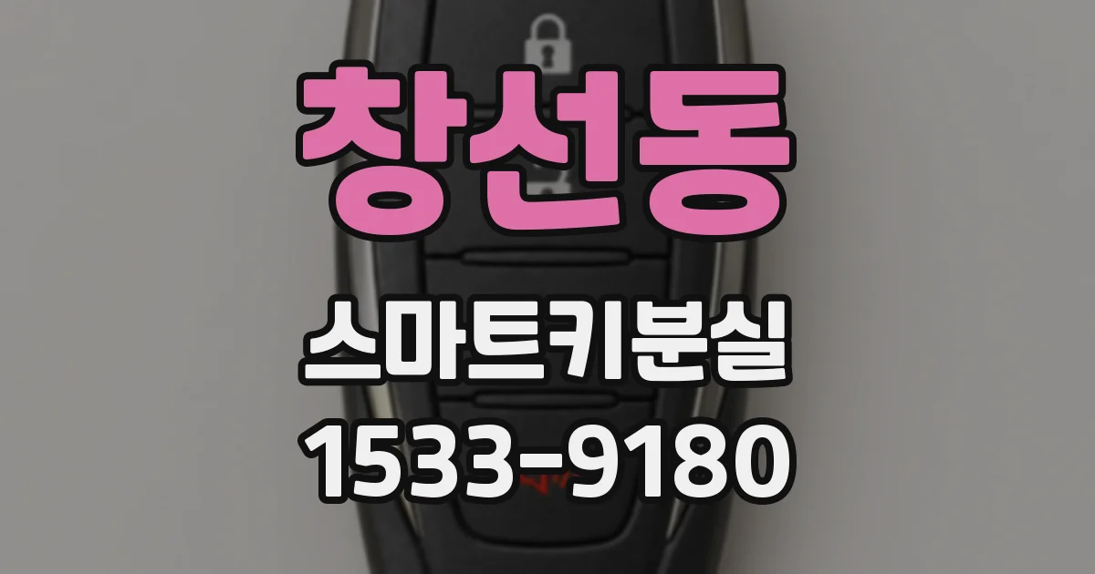 창선동 스마트키분실