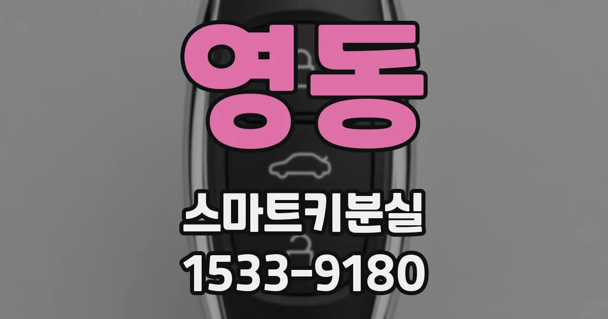 영동 스마트키분실