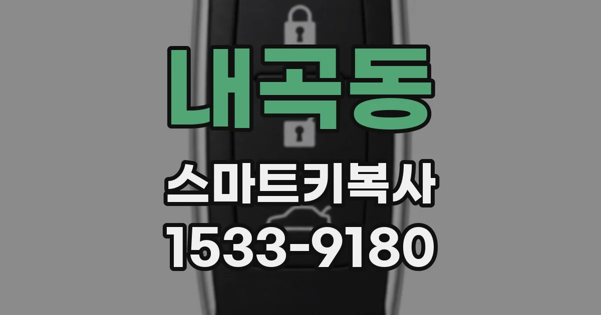 내곡동 스마트키복사