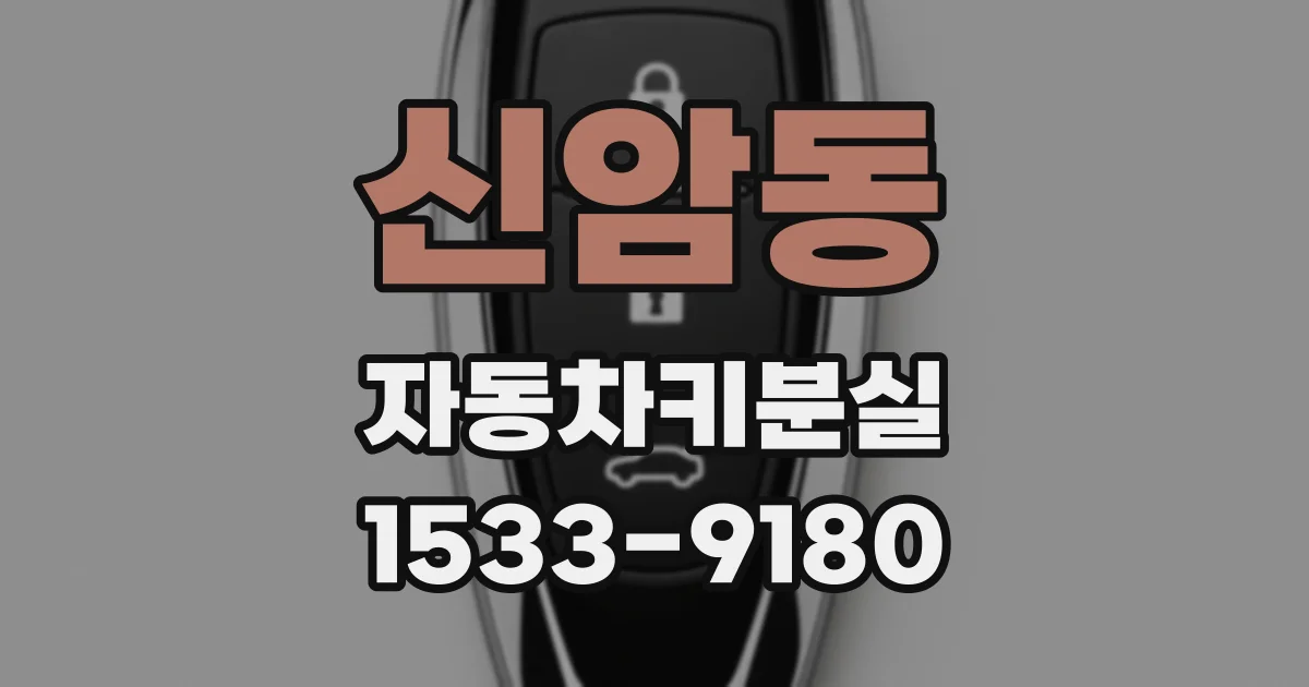 신암동 자동차키분실