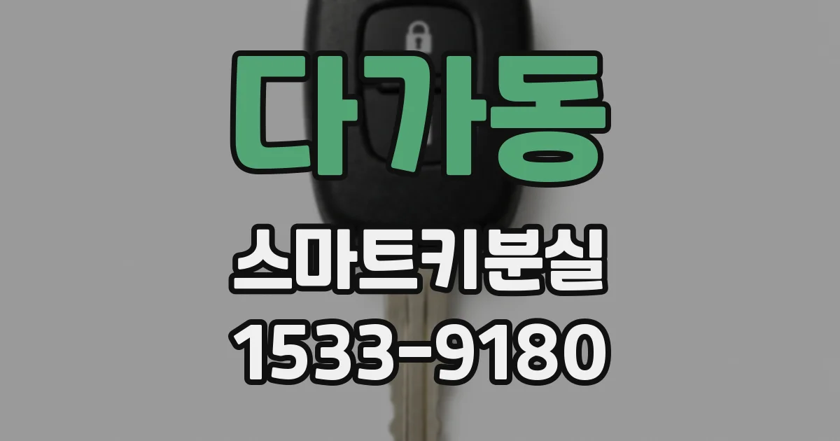 다가동 스마트키분실