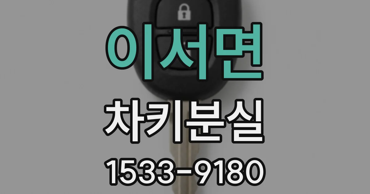 이서면 차키분실