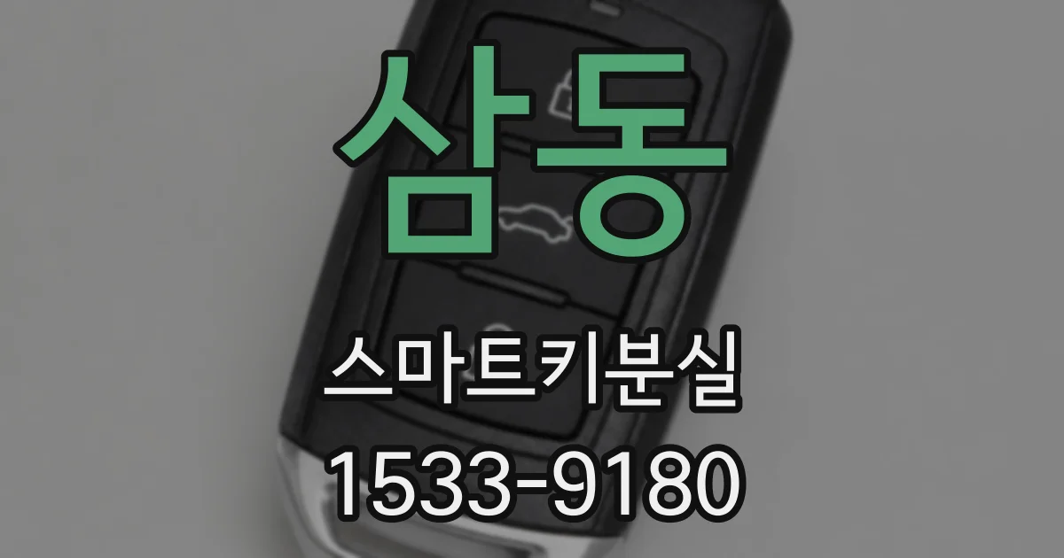 삼동 스마트키분실