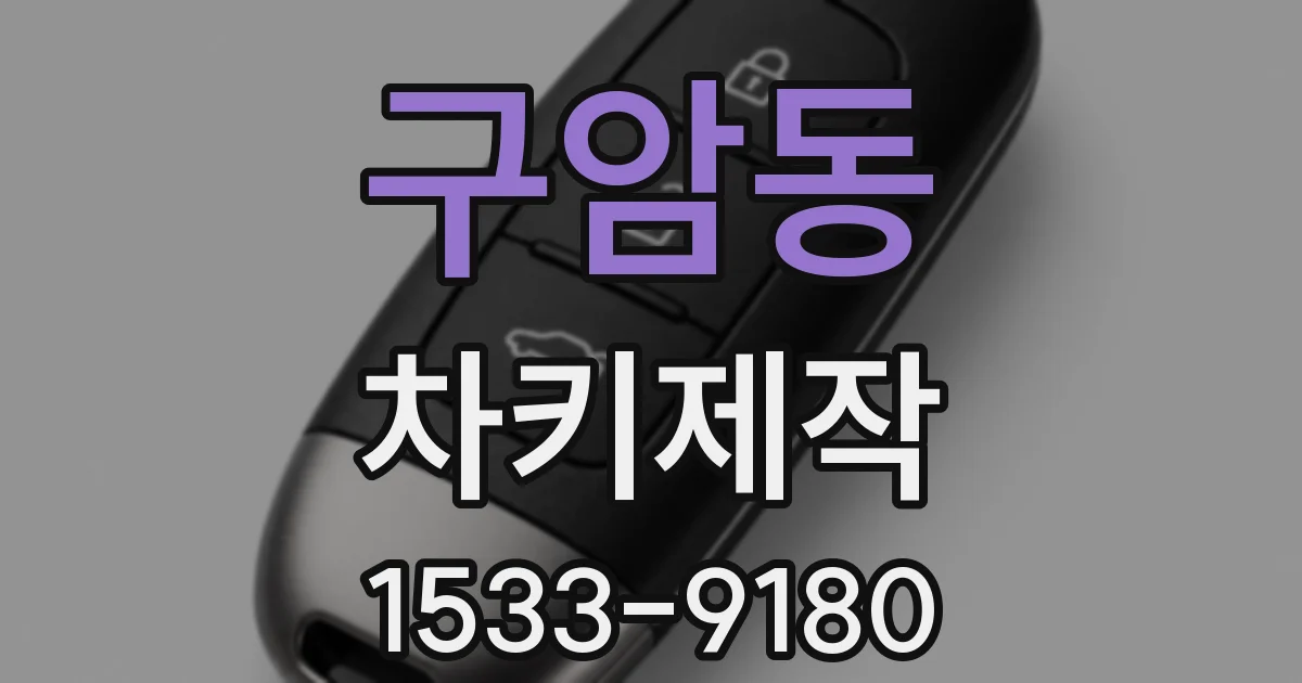 구암동 차키제작