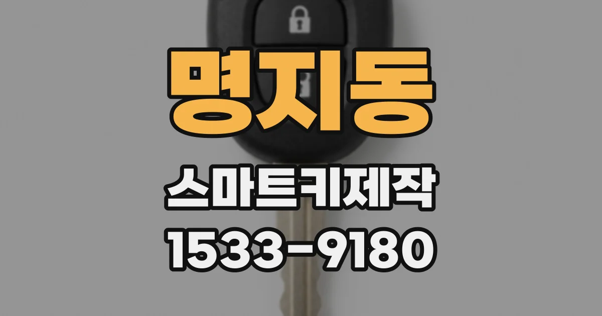 명지동 스마트키제작