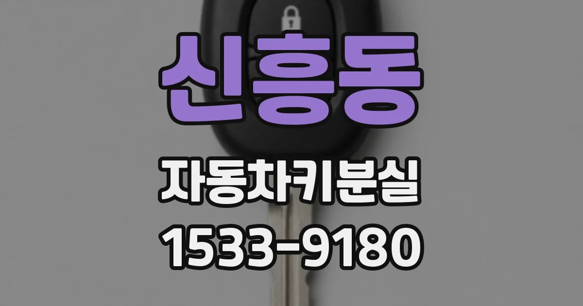 신흥동 자동차키분실