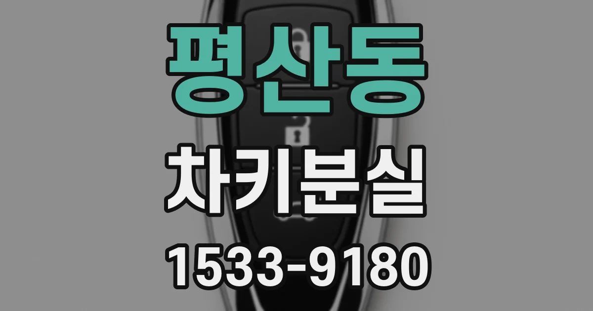 평산동 차키분실