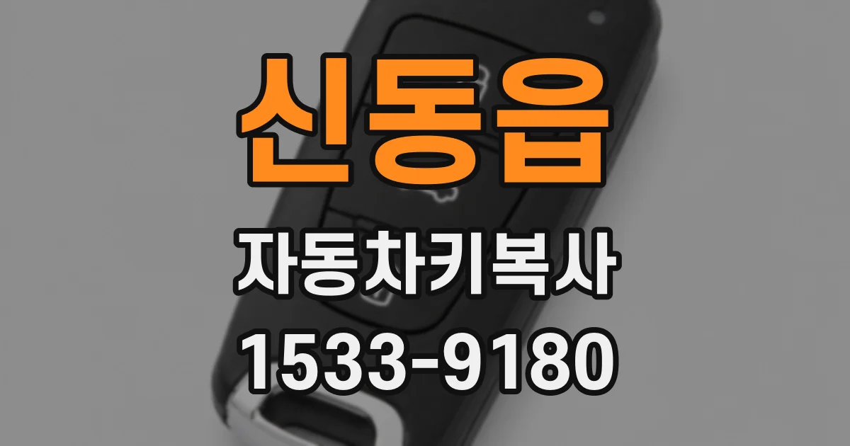 신동읍 자동차키복사