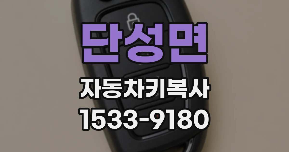 단성면 자동차키복사