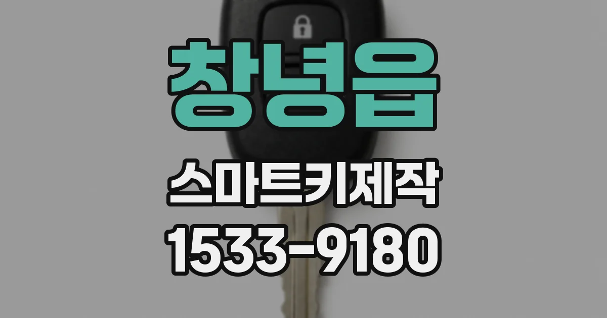 창녕읍 스마트키제작