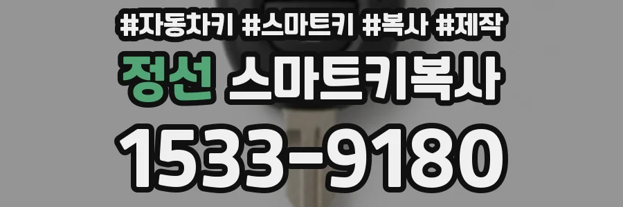 정선 스마트키복사