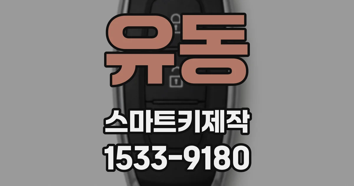 유동 스마트키제작