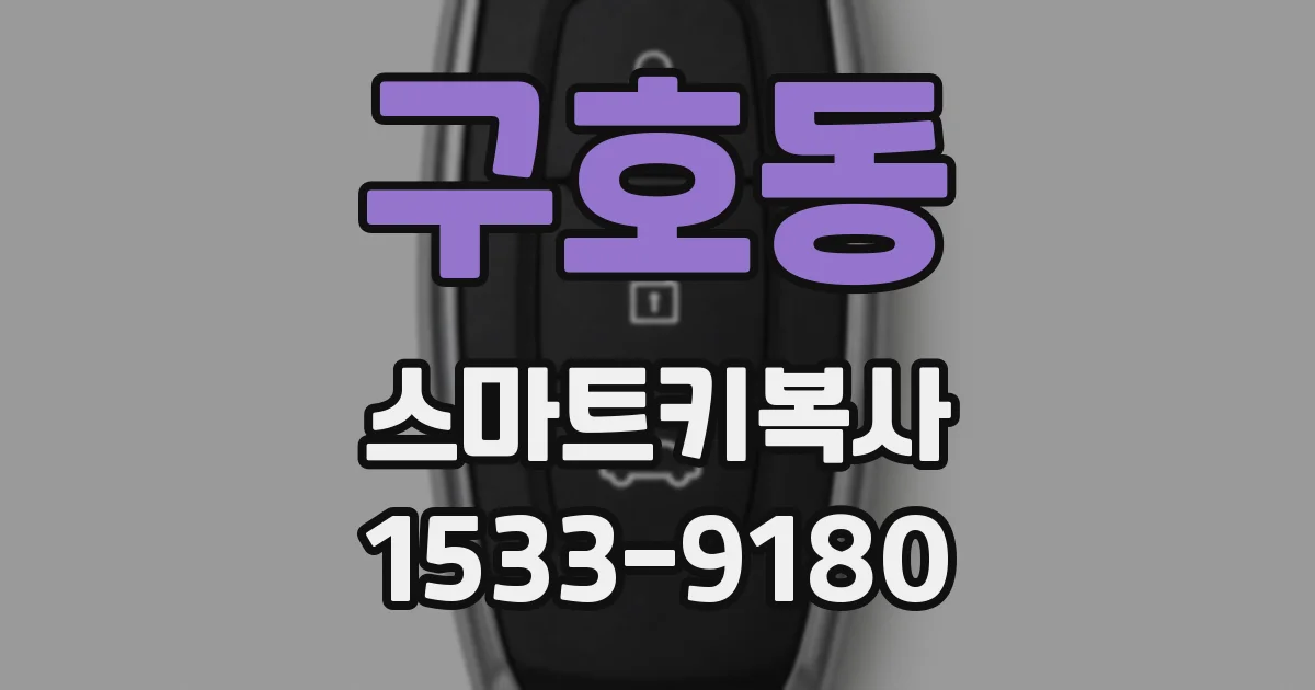 구호동 스마트키복사
