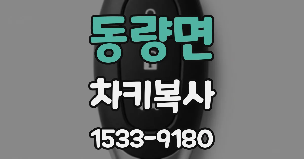 동량면 차키복사