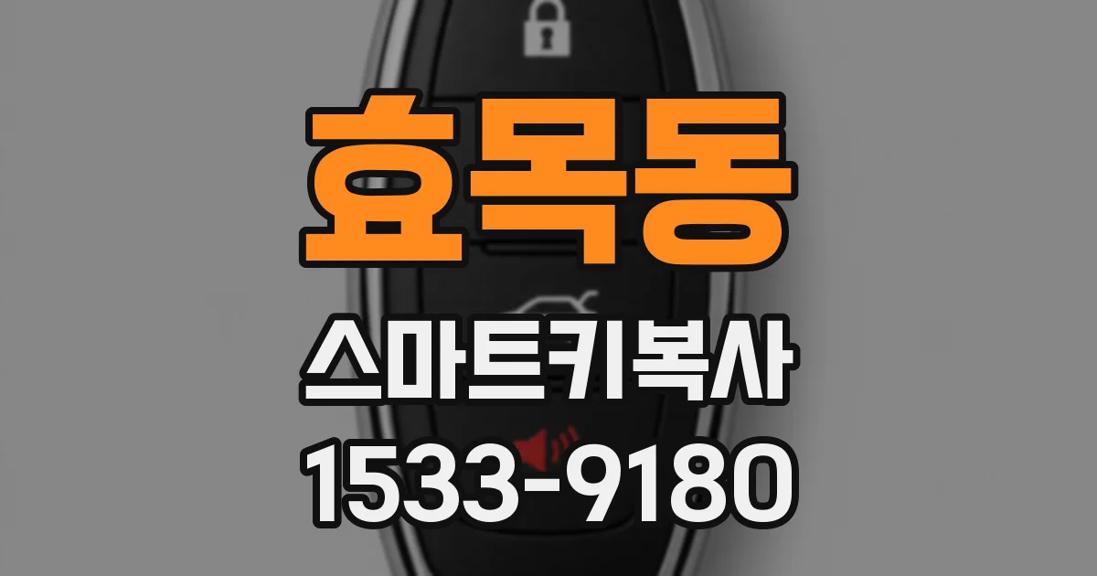 효목동 스마트키복사