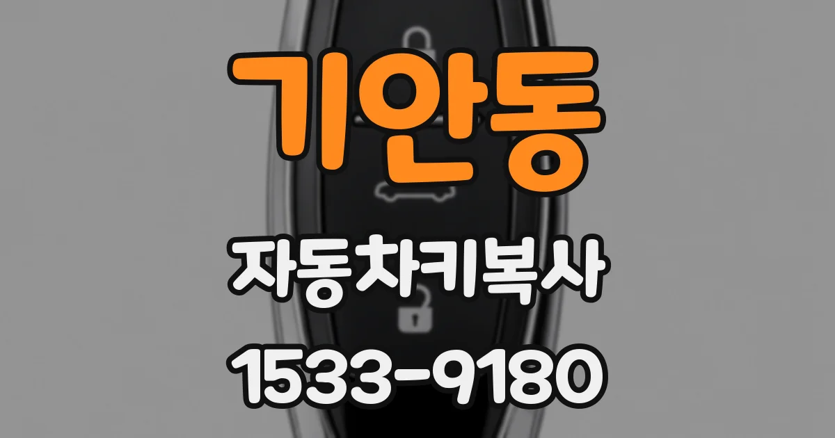기안동 자동차키복사