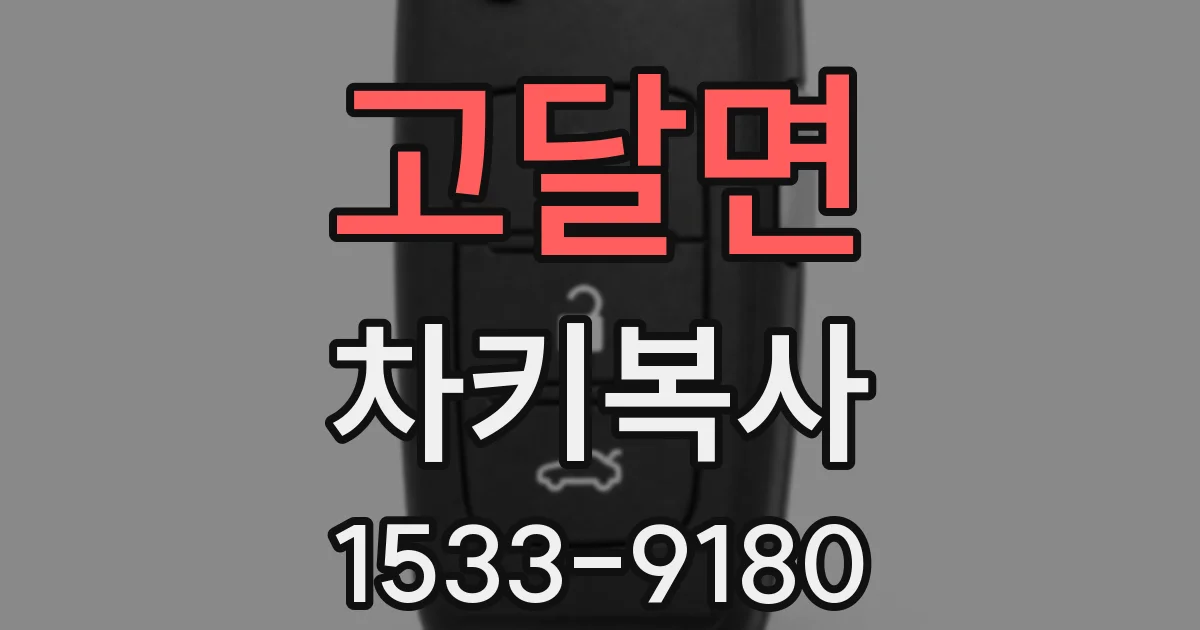 고달면 차키복사