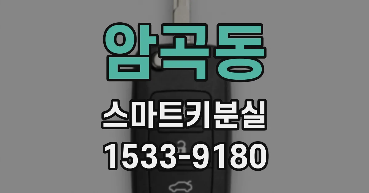 암곡동 스마트키분실
