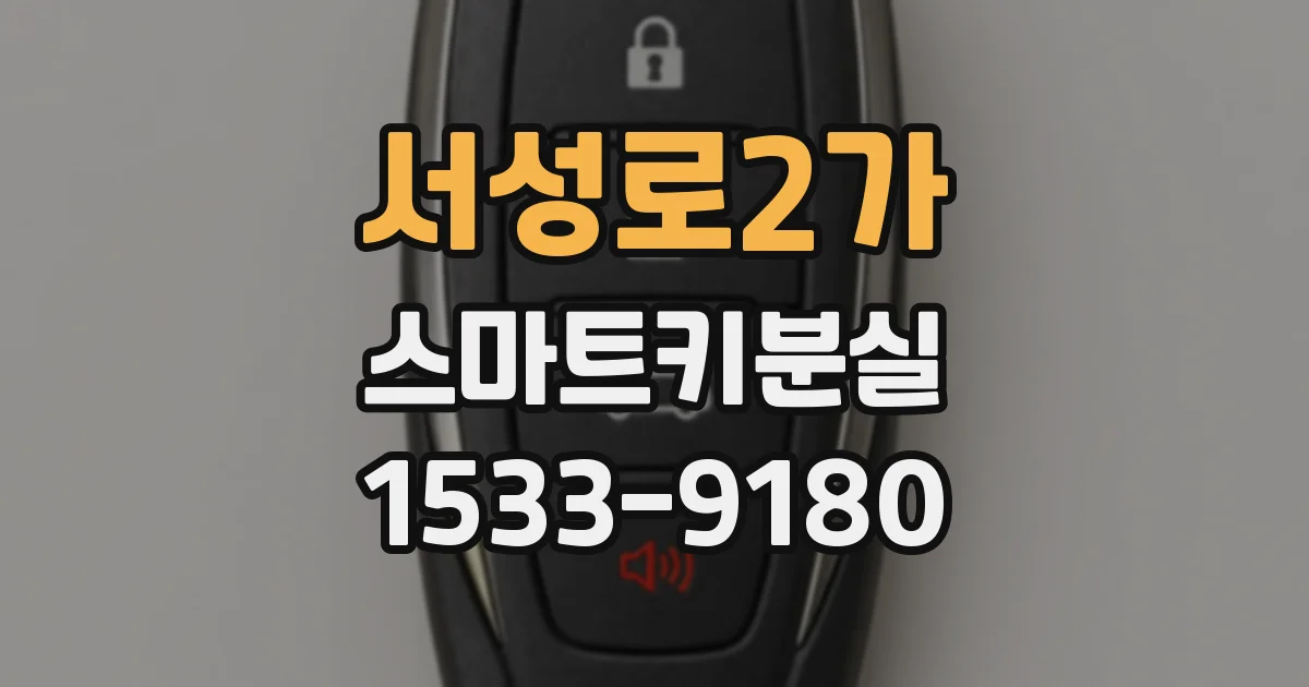 서성로2가 스마트키분실