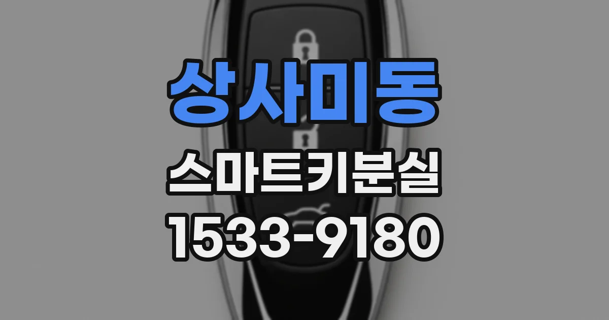 상사미동 스마트키분실