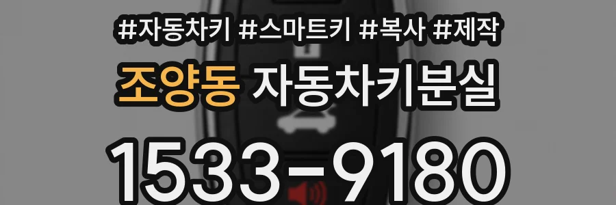 조양동 자동차키분실