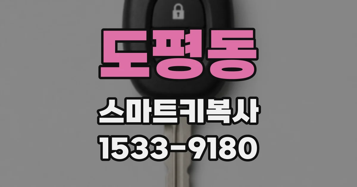 도평동 스마트키복사