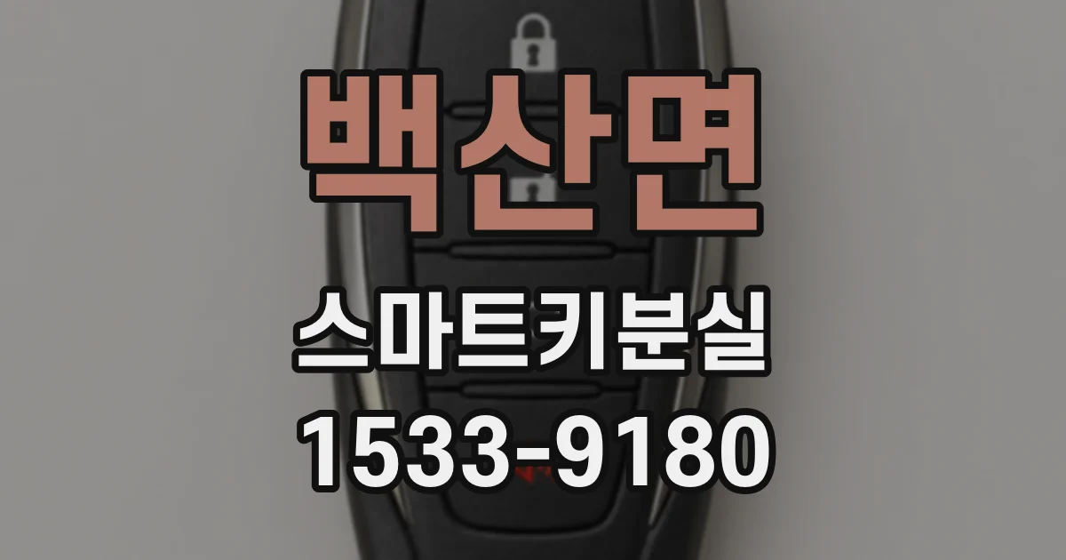 백산면 스마트키분실