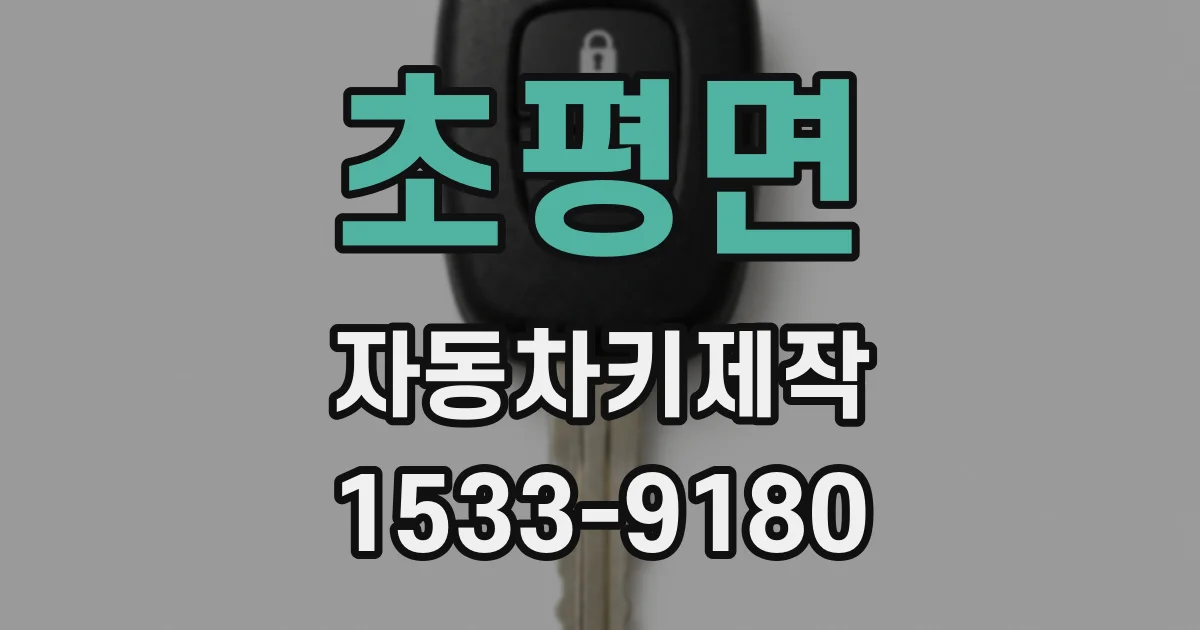 초평면 자동차키제작