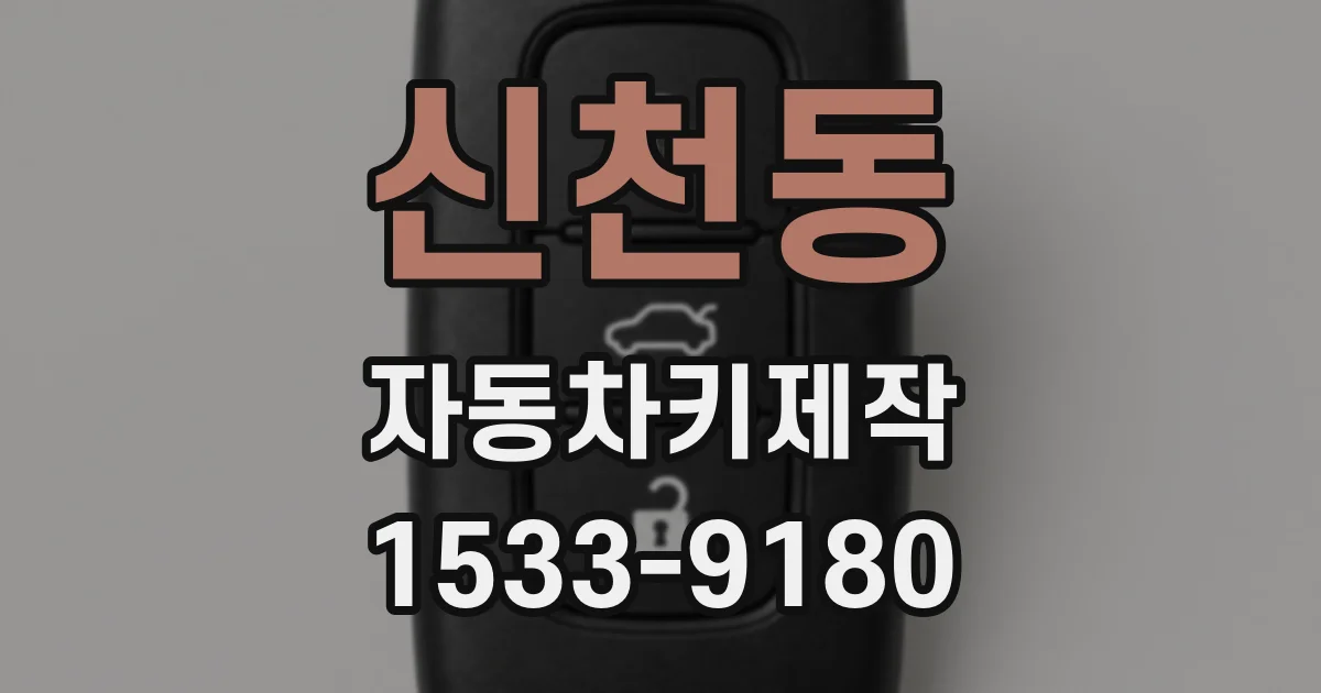 신천동 자동차키제작