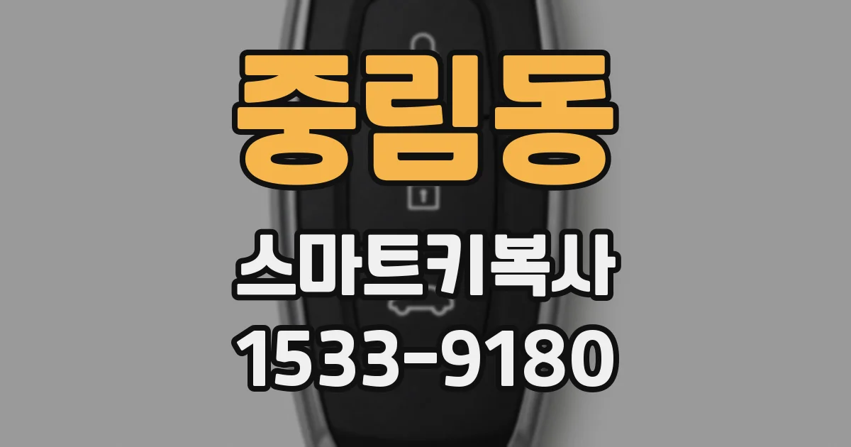 중림동 스마트키복사