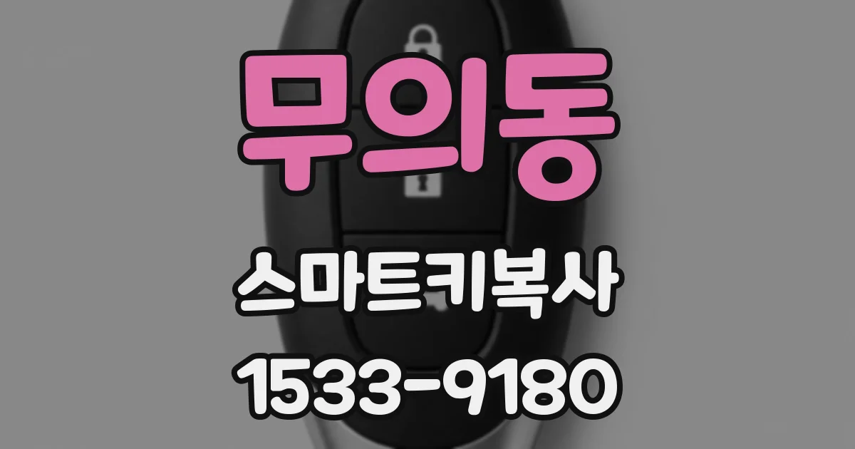 무의동 스마트키복사