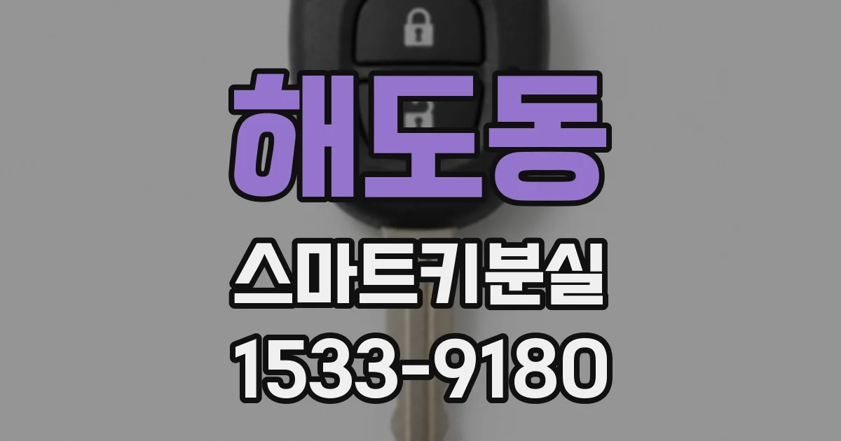 해도동 스마트키분실