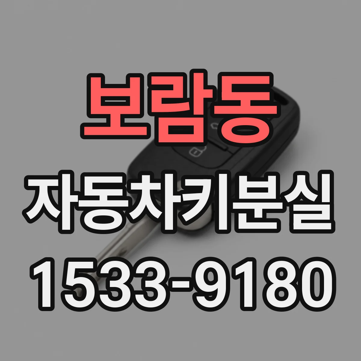 보람동 자동차키분실