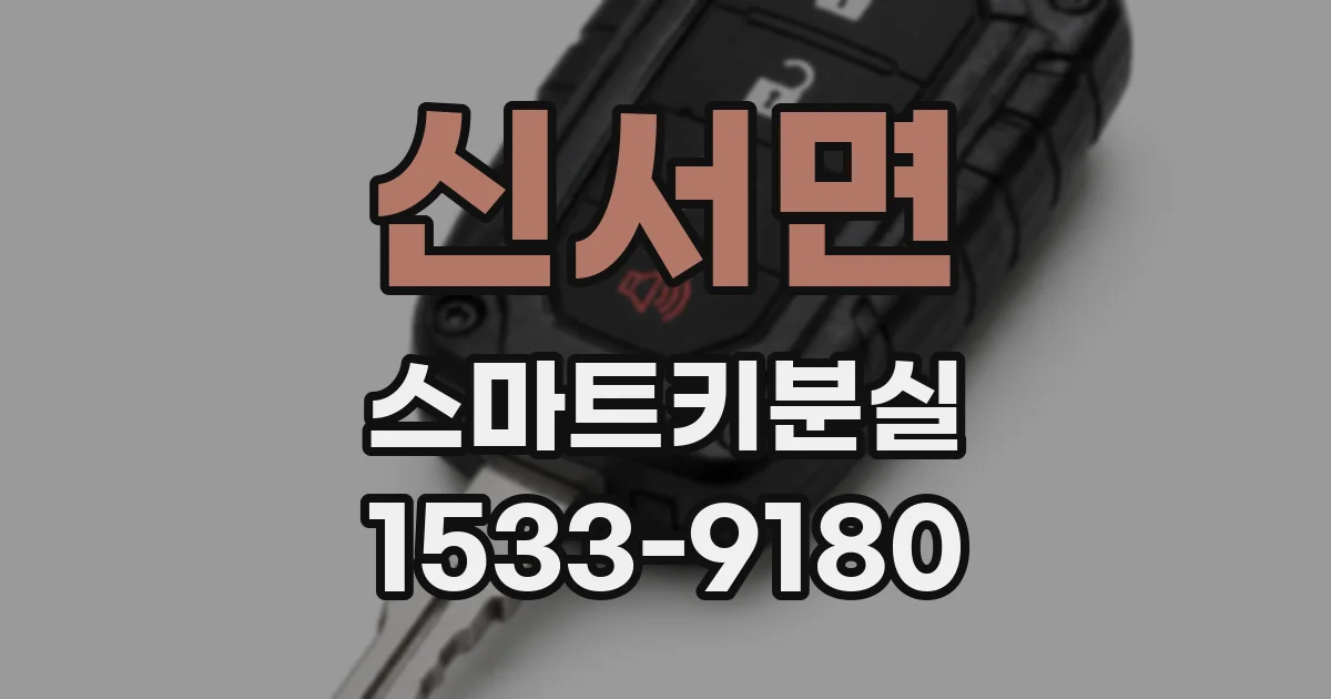 신서면 스마트키분실