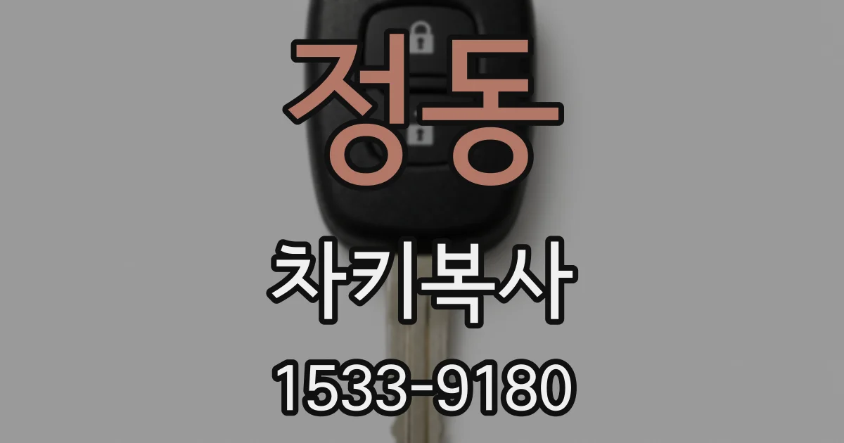 정동 차키복사