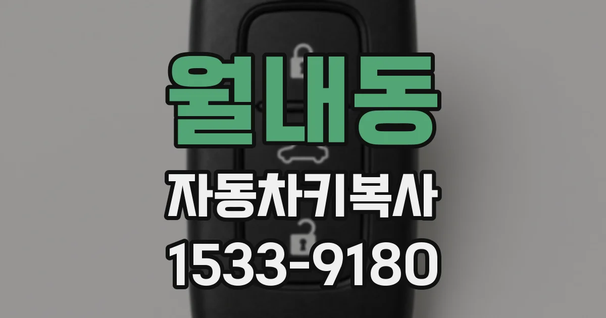 월내동 자동차키복사