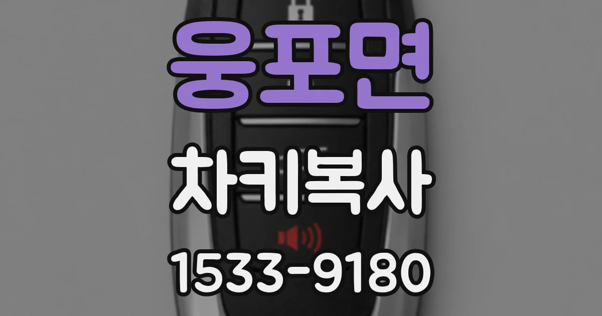 웅포면 차키복사