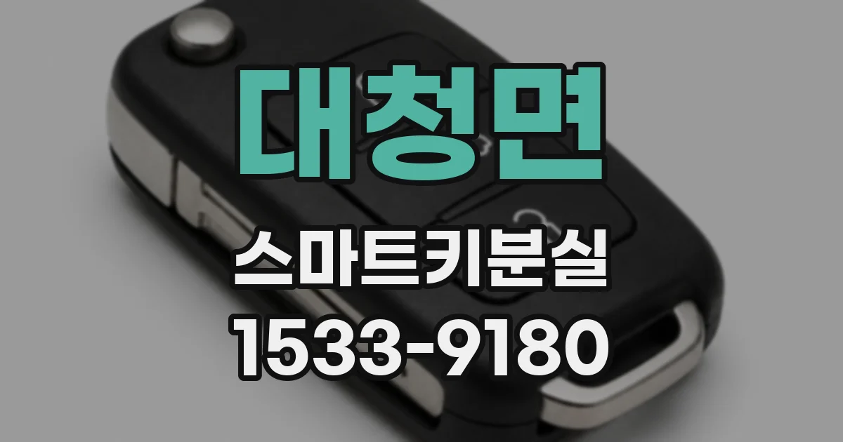 대청면 스마트키분실