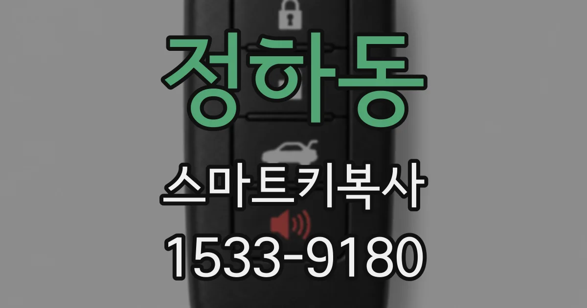 정하동 스마트키복사