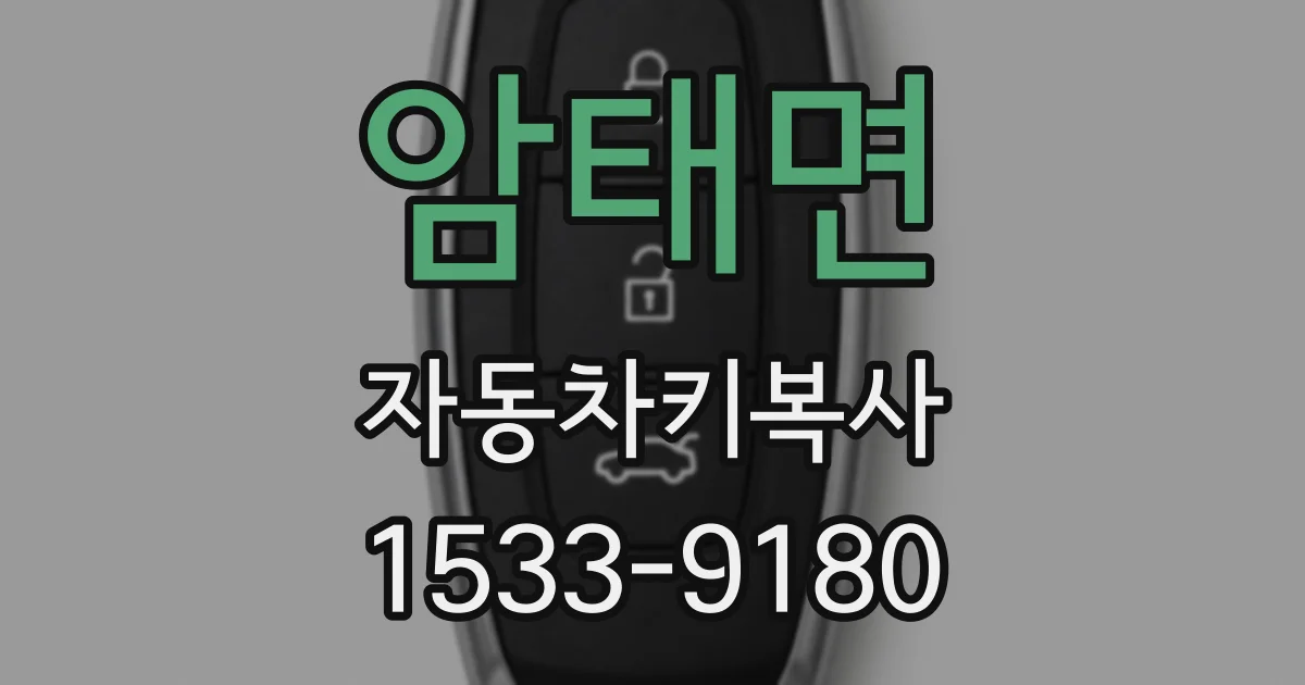 암태면 자동차키복사