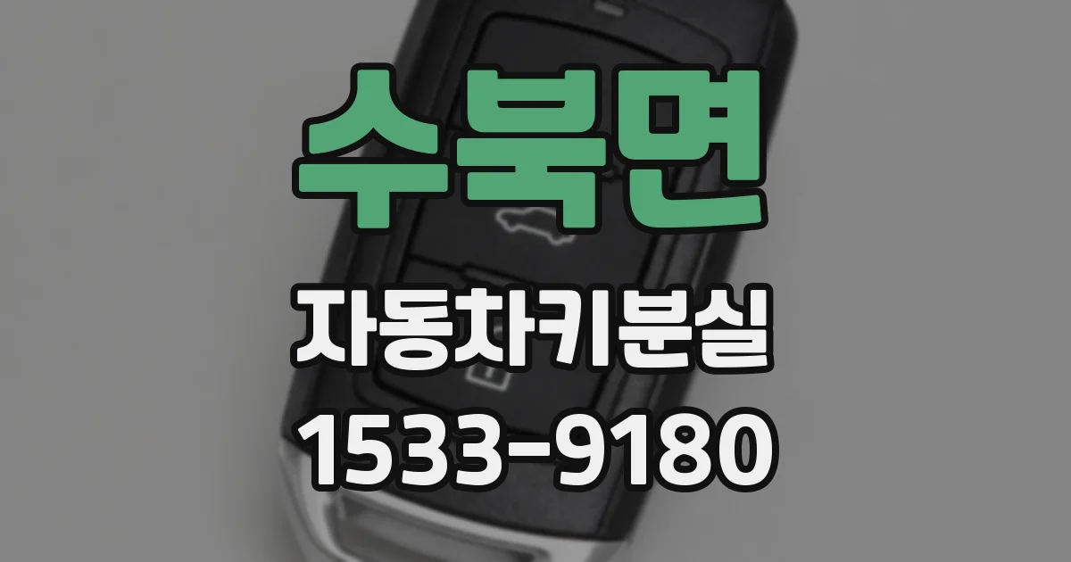 수북면 자동차키분실