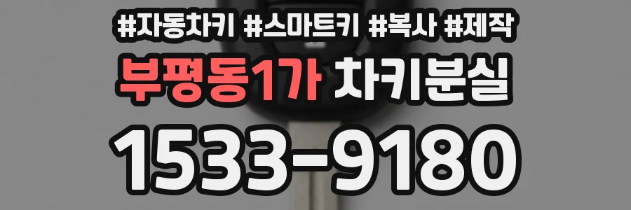 부평동1가 차키분실