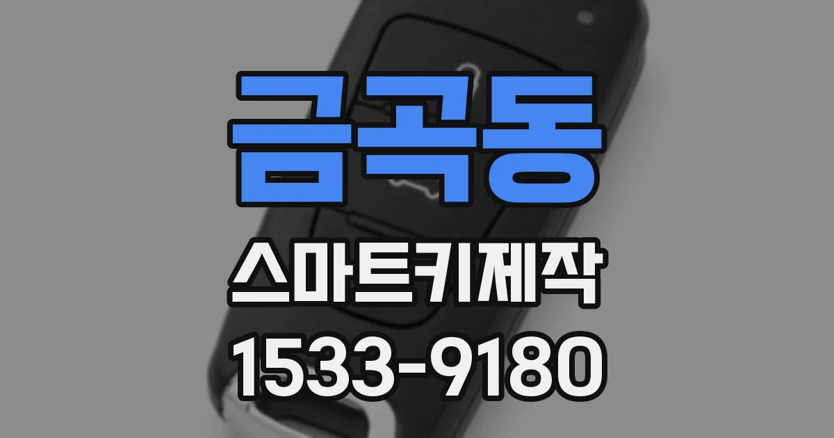 금곡동 스마트키제작