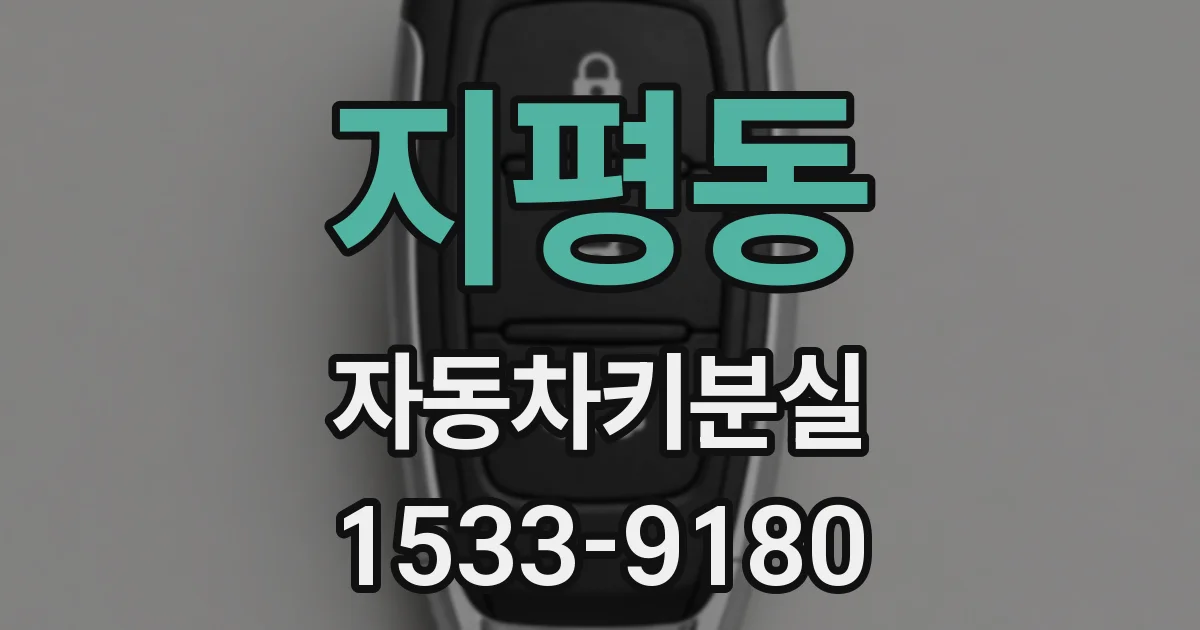지평동 자동차키분실