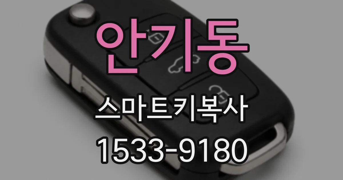 안기동 스마트키복사