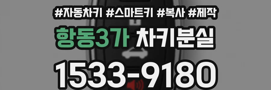 항동3가 차키분실