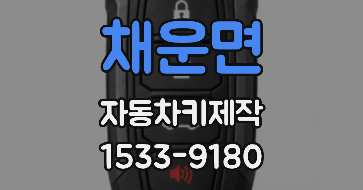 채운면 자동차키제작